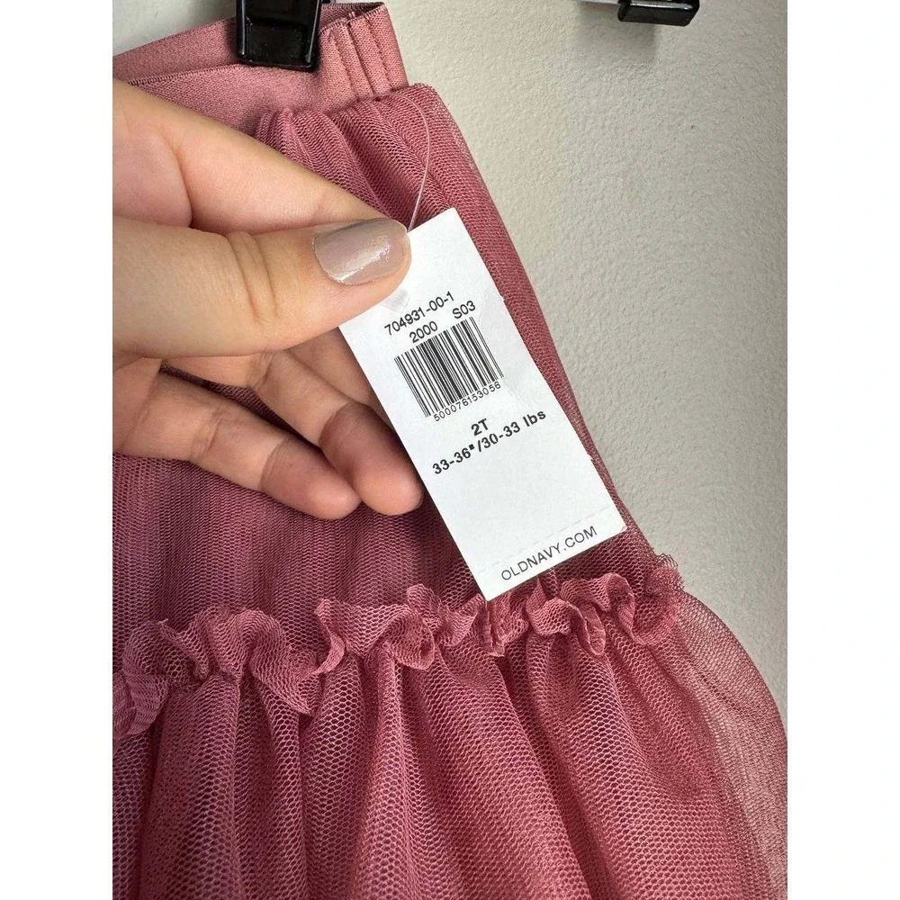 Old Navy Ruffle Top Tulle Skirt Outfit Bundle 2T Clean Girl Balletcore Soft Girl